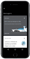 Transporte de Uber Aeroporto Santos Dumont